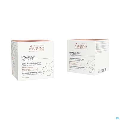Sie sehen eine Packung Avene Hyaluron Activ B3 Nachtcreme 40ml, Produktbild: 07 Avene Hyaluron Activ B3 Nachtcreme 40ml, A-Nr.: 5693261 - 07