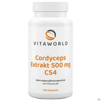 Cordyceps Sinensis-extrakt Kapseln Vegetarisch 500mg Vita World 100st, A-Nr.: 4836439 - 02