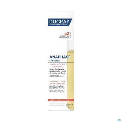 Sie sehen eine Packung Ducray Creastim Anti Haarausfall Intensivlotion Reactiv Neu 60ml, Produktbild: 03 Ducray Creastim Anti Haarausfall Intensivlotion Reactiv Neu 60ml, A-Nr.: 5693456 - 03