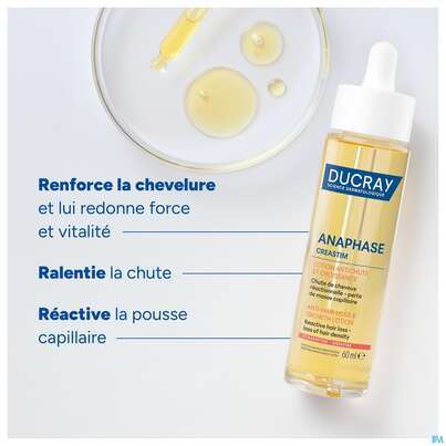 Sie sehen eine Packung Ducray Creastim Anti Haarausfall Intensivlotion Reactiv Neu 60ml, Produktbild: 20 Ducray Creastim Anti Haarausfall Intensivlotion Reactiv Neu 60ml, A-Nr.: 5693456 - 20