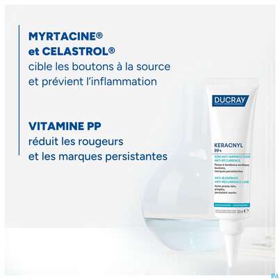 Sie sehen eine Packung Ducray Keracnyl Pp+ Creme Gegen Hautunreinheiten 30ml, Produktbild: 29 Ducray Keracnyl Pp+ Creme Gegen Hautunreinheiten 30ml, A-Nr.: 5564397 - 29