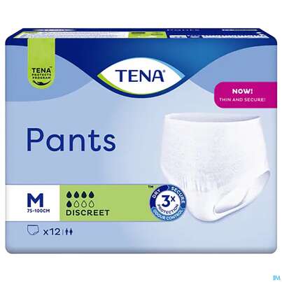 Sie sehen eine Packung Inkontinenz Tena Pants Discreet M 792100 12st, Produktbild: 02 Inkontinenz Tena Pants Discreet M 792100 12st, A-Nr.: 2694455 - 02