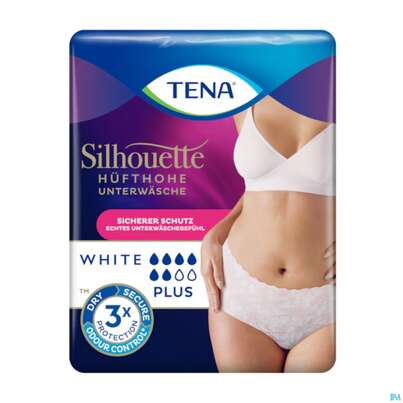 Sie sehen eine Packung Inkontinenz Tena/silhouette Plus Weiss L 78012 10st, Produktbild: 03 Inkontinenz Tena/silhouette Plus Weiss L 78012 10st, A-Nr.: 5917186 - 03
