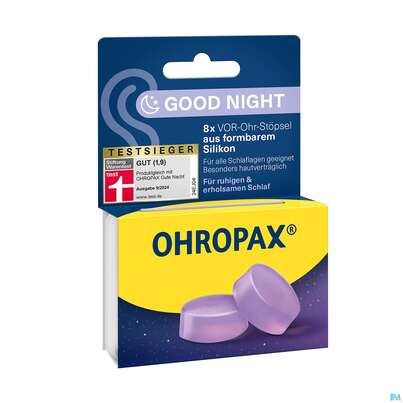 Ohrenschutz Ohropax Schlafstoepsel Silicon Gute Nacht Lavendel 8st, A-Nr.: 5756820 - 01