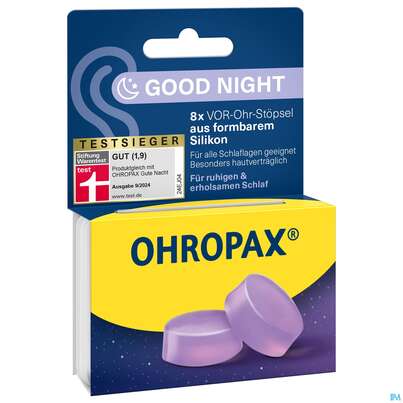 Ohrenschutz Ohropax Schlafstoepsel Silicon Gute Nacht Lavendel 8st, A-Nr.: 5756820 - 02