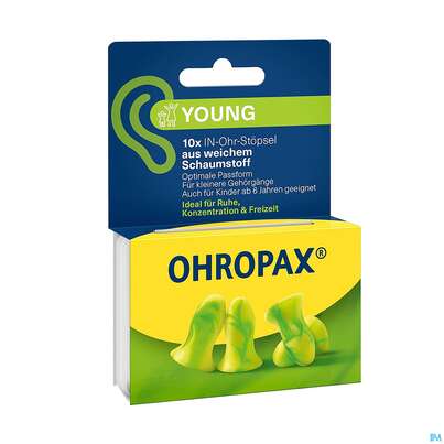 Sie sehen eine Packung Ohrenschutz Ohropax/young Schaumstoffstoepsel 5 Paa 10st, Produktbild: 02 Ohrenschutz Ohropax/young Schaumstoffstoepsel 5 Paa 10st, A-Nr.: 4310648 - 02