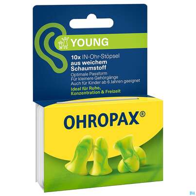 Sie sehen eine Packung Ohrenschutz Ohropax/young Schaumstoffstoepsel 5 Paa 10st, Produktbild: 03 Ohrenschutz Ohropax/young Schaumstoffstoepsel 5 Paa 10st, A-Nr.: 4310648 - 03