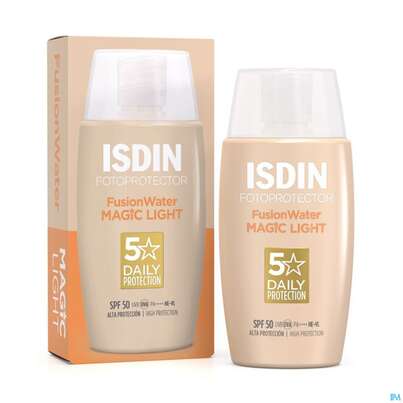 Sie sehen eine Packung Sonnenprodukte Isdin/fotoprotection Fusion Water Color Light Lsf 50 50ml, Produktbild: 11 Sonnenprodukte Isdin/fotoprotection Fusion Water Color Light Lsf 50 50ml, A-Nr.: 5570274 - 11