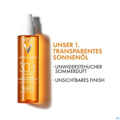 Sie sehen eine Packung Sonnenprodukte Vichy/capital Soleil Cell Protect Oil Lsf50 200ml, Produktbild: 05 Sonnenprodukte Vichy/capital Soleil Cell Protect Oil Lsf50 200ml, A-Nr.: 5921176 - 05