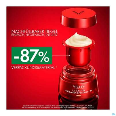 Sie sehen eine Packung Vichy Liftactiv Collagen/specialist 16 Lsf Nf 50ml, Produktbild: 08 Vichy Liftactiv Collagen/specialist 16 Lsf Nf 50ml, A-Nr.: 5939874 - 08