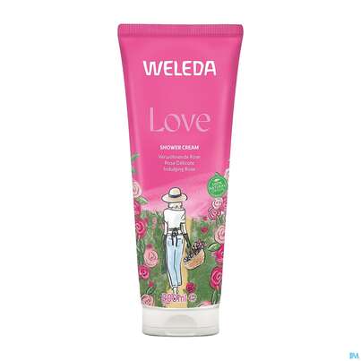 Sie sehen eine Packung Weleda Love Shower Cream Rose 200ml, Produktbild: 01 Weleda Love Shower Cream Rose 200ml, A-Nr.: 5911835 - 01