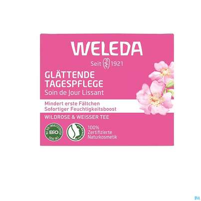 Sie sehen eine Packung Weleda Wildrose/+weisser Tee Glaettende Tagespflege 40ml, Produktbild: 02 Weleda Wildrose/+weisser Tee Glaettende Tagespflege 40ml, A-Nr.: 5838162 - 02
