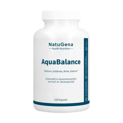 Sie sehen eine Packung NatuGena AquaBalance Kapseln, Produktbild: 01 NatuGena AquaBalance Kapseln, A-Nr.: 6029476 - 01