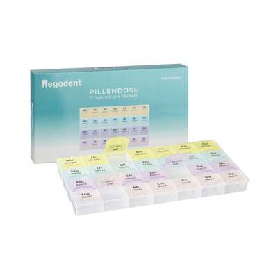 Pillendose Woche 4 Fächer, A-Nr.: 6124111 - 01