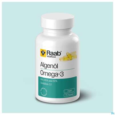 Algen Oel Omega-3 Kapseln Raab 75st, A-Nr.: 5912875 - 03