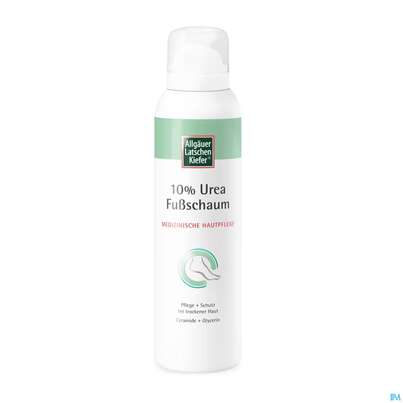 Sie sehen eine Packung Allgaeuer Latschenkiefer 10% Urea Fussschaum 150ml, Produktbild: 01 Allgaeuer Latschenkiefer 10% Urea Fussschaum 150ml, A-Nr.: 5883553 - 01