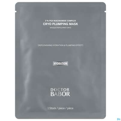 Sie sehen eine Packung Babor Doc Hydro Cryo Plumping Mask 40313 1st, Produktbild: 01 Babor Doc Hydro Cryo Plumping Mask 40313 1st, A-Nr.: 5882890 - 01