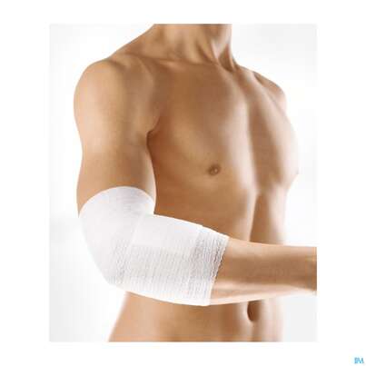 Sie sehen eine Packung Fixierbinden Mollelast Haft Weiss/latexfrei 20mx 10cm 1st, Produktbild: 01 Fixierbinden Mollelast Haft Weiss/latexfrei 20mx 10cm 1st, A-Nr.: 3830245 - 01