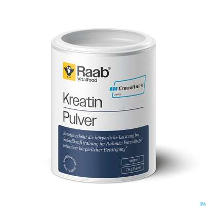 Sie sehen eine Packung Kreatin Pulver Raab 75g, Produktbild: 01 Kreatin Pulver Raab 75g, A-Nr.: 5871886 - 01