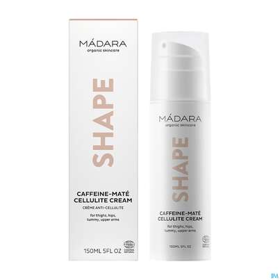Sie sehen eine Packung Madara Shape Cellulite Cream Caffeine-mate 150ml, Produktbild: 05 Madara Shape Cellulite Cream Caffeine-mate 150ml, A-Nr.: 5437641 - 05
