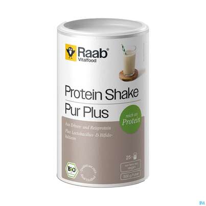 Sie sehen eine Packung Protein Pulver Bio Raab Shake Pur Plus 500g, Produktbild: 02 Protein Pulver Bio Raab Shake Pur Plus 500g, A-Nr.: 5871573 - 02