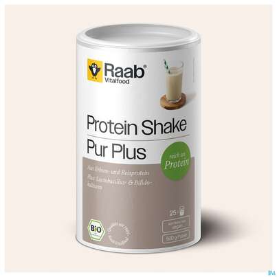 Sie sehen eine Packung Protein Pulver Bio Raab Shake Pur Plus 500g, Produktbild: 03 Protein Pulver Bio Raab Shake Pur Plus 500g, A-Nr.: 5871573 - 03