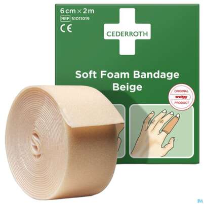 Sie sehen eine Packung Schaumverband Fuer Cederroth-stationen Soft Hautfarben 6cmx 2m V 510 1st, Produktbild: 01 Schaumverband Fuer Cederroth-stationen Soft Hautfarben 6cmx 2m V 510 1st, A-Nr.: 5779347 - 01