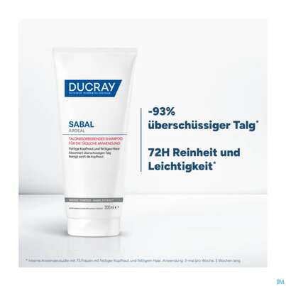 Shampoon Ducray Sabal/argeal Talgabsorbierend 200ml, A-Nr.: 5964412 - 30