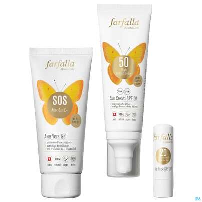 Sie sehen eine Packung Sonnenprodukte Farfalla Sos After Sun E+ Aloe Vera Gel 100ml, Produktbild: 03 Sonnenprodukte Farfalla Sos After Sun E+ Aloe Vera Gel 100ml, A-Nr.: 5935787 - 03