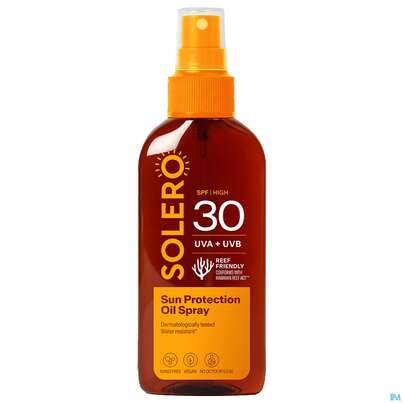 Sie sehen eine Packung Sonnenprodukte Solero Oelspray Spf30 150ml, Produktbild: 02 Sonnenprodukte Solero Oelspray Spf30 150ml, A-Nr.: 5917418 - 02