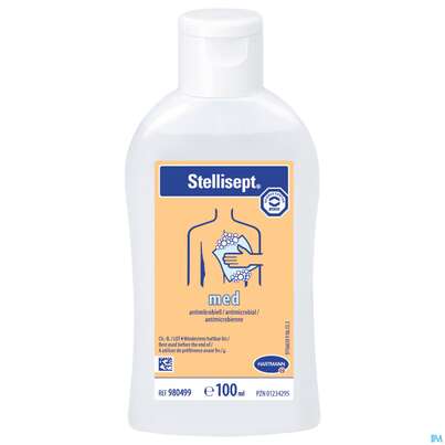 Sie sehen eine Packung Waschlotion Stellisept Med E1 97 100ml, Produktbild: 01 Waschlotion Stellisept Med E1 97 100ml, A-Nr.: 5582834 - 01