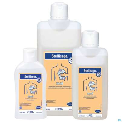Sie sehen eine Packung Waschlotion Stellisept Med E1 97 100ml, Produktbild: 03 Waschlotion Stellisept Med E1 97 100ml, A-Nr.: 5582834 - 03