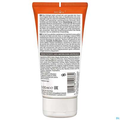 Sie sehen eine Packung Weleda Sport/kuehlgel Arnika 100ml, Produktbild: 03 Weleda Sport/kuehlgel Arnika 100ml, A-Nr.: 5931430 - 03