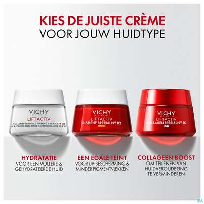 Sie sehen eine Packung Vichy Liftactiv B3 Anti-pigmentflecken Creme Lsf50 50ml, Produktbild: 29 Vichy Liftactiv B3 Anti-pigmentflecken Creme Lsf50 50ml, A-Nr.: 5662504 - 29