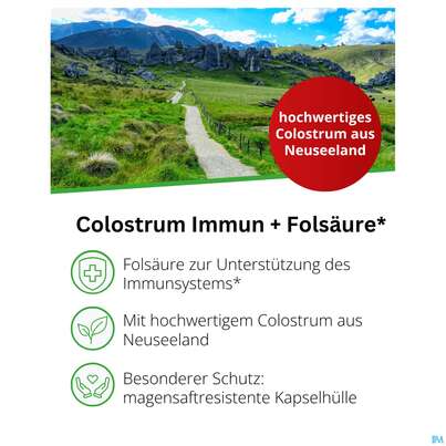 Sie sehen eine Packung Colostrum Kapseln Immun Dr.wolz Nr 60572 125st, Produktbild: 06 Colostrum Kapseln Immun Dr.wolz Nr 60572 125st, A-Nr.: 3137509 - 06