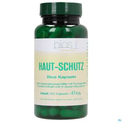 Sie sehen eine Packung Bios Haut-schutz 100 Kapseln, Produktbild: 01 Bios Haut-schutz 100 Kapseln, A-Nr.: 3891502 - 01