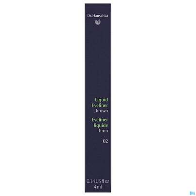 Sie sehen eine Packung Dr. Hauschka Liquid Eyeliner 02 Brown 4ml, Produktbild: 01 Dr. Hauschka Liquid Eyeliner 02 Brown 4ml, A-Nr.: 4840760 - 01