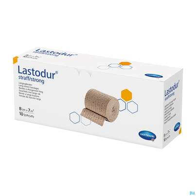 Sie sehen eine Packung Elastische Binden Lastodur Straff 7mx 8cm 1st, Produktbild: 03 Elastische Binden Lastodur Straff 7mx 8cm 1st, A-Nr.: 0778509 - 03