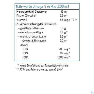 Omega -3 Norsan Arktis/oel +vitamin D3 200ml, A-Nr.: 5440755 - 05