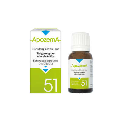 Apozema® Nr. 51: Dreiklang Globuli zur Steigerung der Abwehrkräfte, A-Nr.: 3529480 - 01