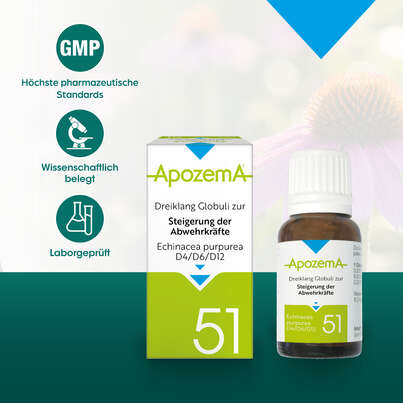 Apozema® Nr. 51: Dreiklang Globuli zur Steigerung der Abwehrkräfte, A-Nr.: 3529480 - 04