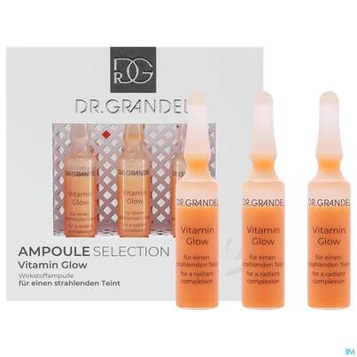 Sie sehen eine Packung Dr.grandel Professional Selektion Ampulle Vitamin Glow 3x3ml 41677 9ml, Produktbild: 09 Dr.grandel Professional Selektion Ampulle Vitamin Glow 3x3ml 41677 9ml, A-Nr.: 5895510 - 09