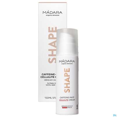 Sie sehen eine Packung Madara Shape Cellulite Cream Caffeine-mate 150ml, Produktbild: 04 Madara Shape Cellulite Cream Caffeine-mate 150ml, A-Nr.: 5437641 - 04