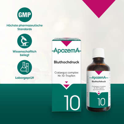 Sie sehen eine Packung Apozema® Nr. 10 Bluthochdruck-Tropfen, Produktbild: 04 Apozema® Nr. 10 Bluthochdruck-Tropfen, A-Nr.: 0987880 - 04