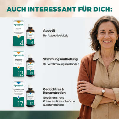 Sie sehen eine Packung Apozema® Nr. 14 Erschöpfungs-Tropfen, Produktbild: 07 Apozema® Nr. 14 Erschöpfungs-Tropfen, A-Nr.: 0987762 - 07