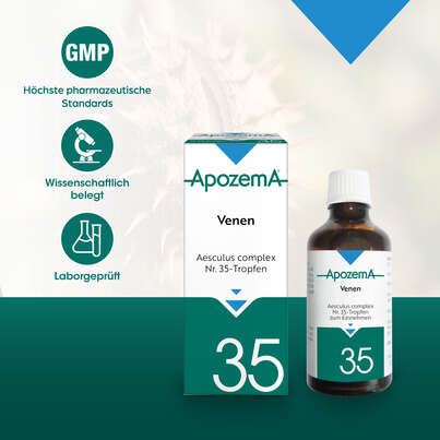 Sie sehen eine Packung Apozema® Nr. 35 Venen-Tropfen, Produktbild: 04 Apozema® Nr. 35 Venen-Tropfen, A-Nr.: 0980932 - 04