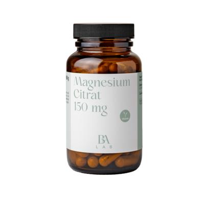Sie sehen eine Packung Bioflora Lab Magnesiumcitrat 150 mg Kapseln 90 ST, Produktbild: 01 Bioflora Lab Magnesiumcitrat 150 mg Kapseln 90 ST, A-Nr.: 5888964 - 01