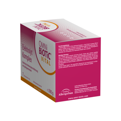 Sie sehen eine Packung OMNi-BiOTiC® ViTAL Elektrolyt Komplex, Produktbild: 02 OMNi-BiOTiC® ViTAL Elektrolyt Komplex, A-Nr.: 6105088 - 02
