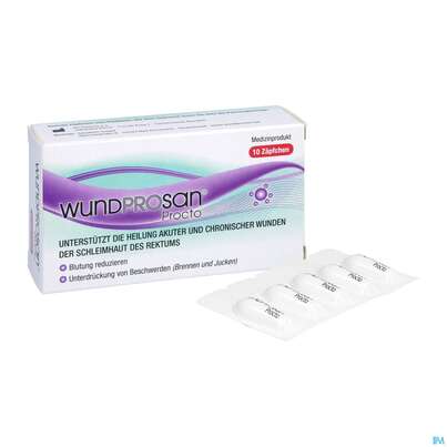 Sie sehen eine Packung Wundprosan Procto 10st, Produktbild: 06 Wundprosan Procto 10st, A-Nr.: 4607265 - 06