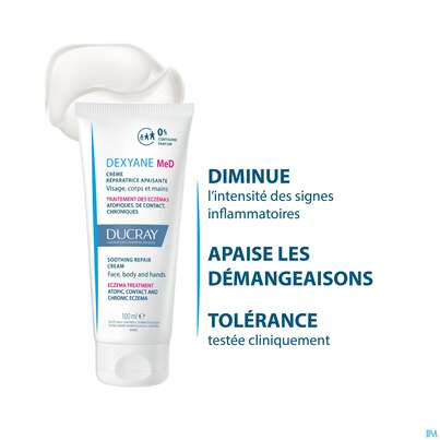 Sie sehen eine Packung Ducray Dexyane Med Creme Neu 100ml, Produktbild: 07 Ducray Dexyane Med Creme Neu 100ml, A-Nr.: 5676423 - 07